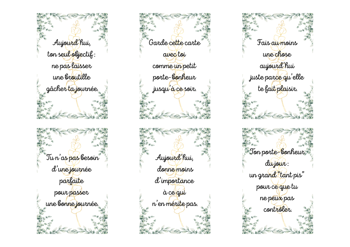Cartes Positive