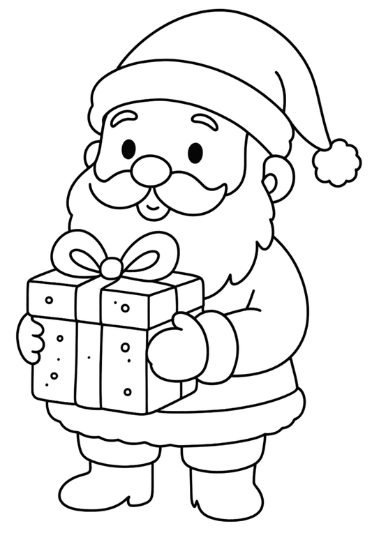 Coloriage A4 Noël 1