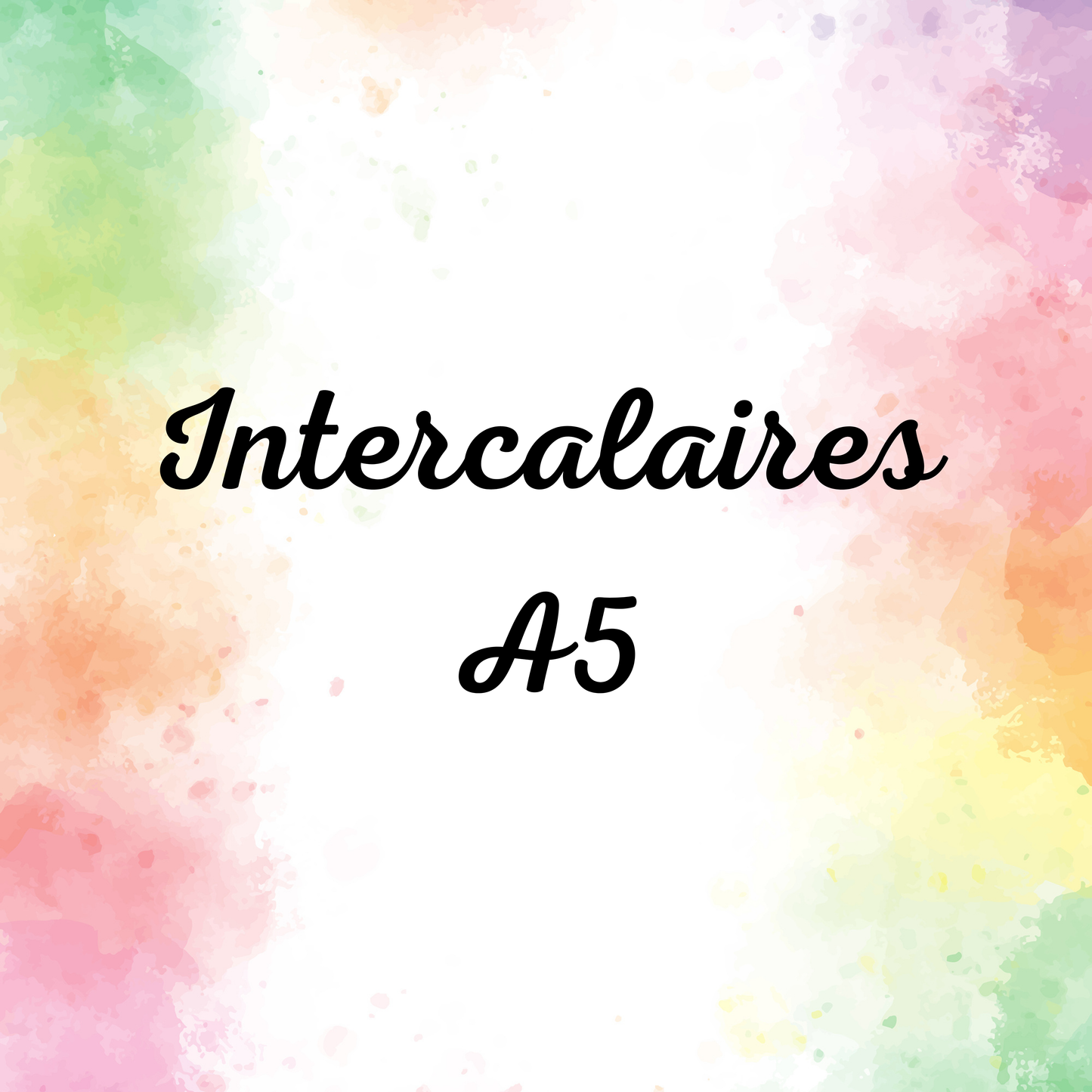 Intercalaires A5 (lot de 6)