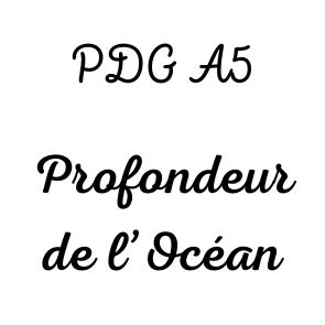 Page de Garde A5 Profondeur de l'Océan
