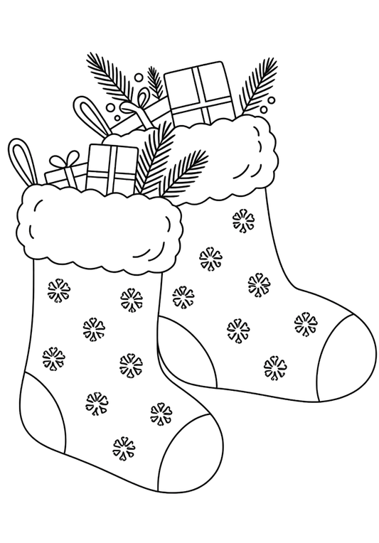 Coloriage A4 Noël 2
