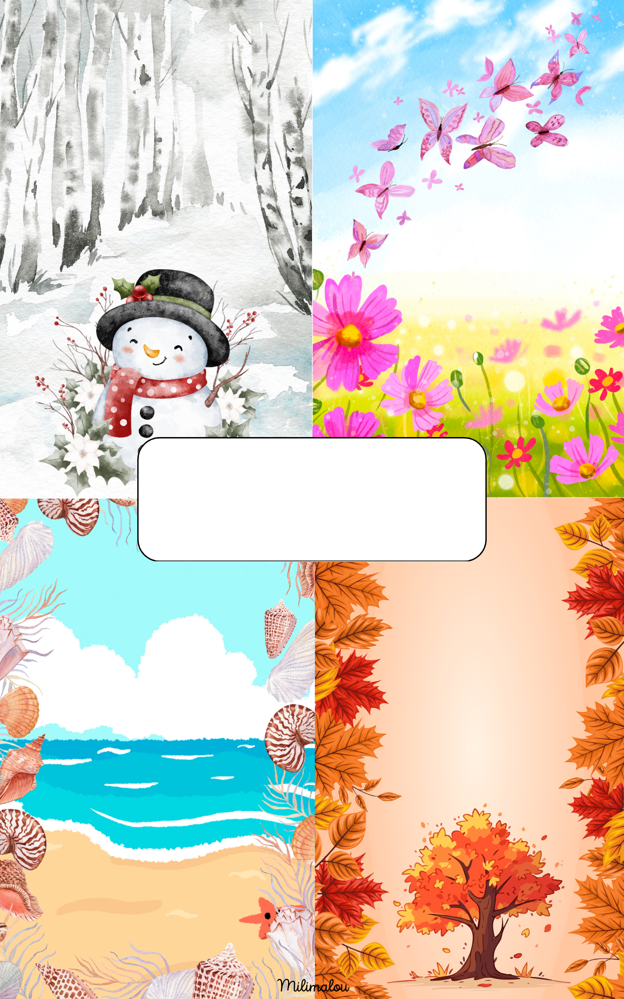 Page de Garde A5 Saisons