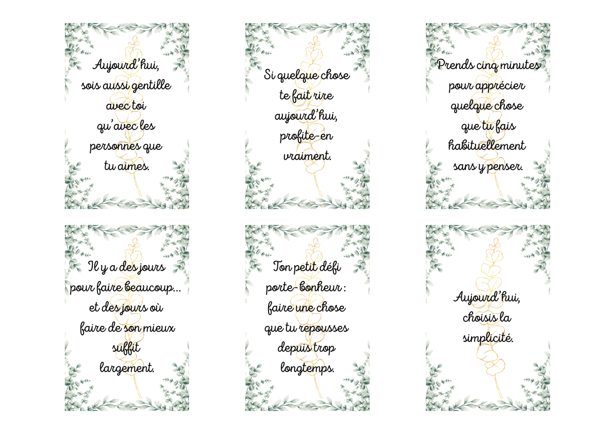 Cartes Positive