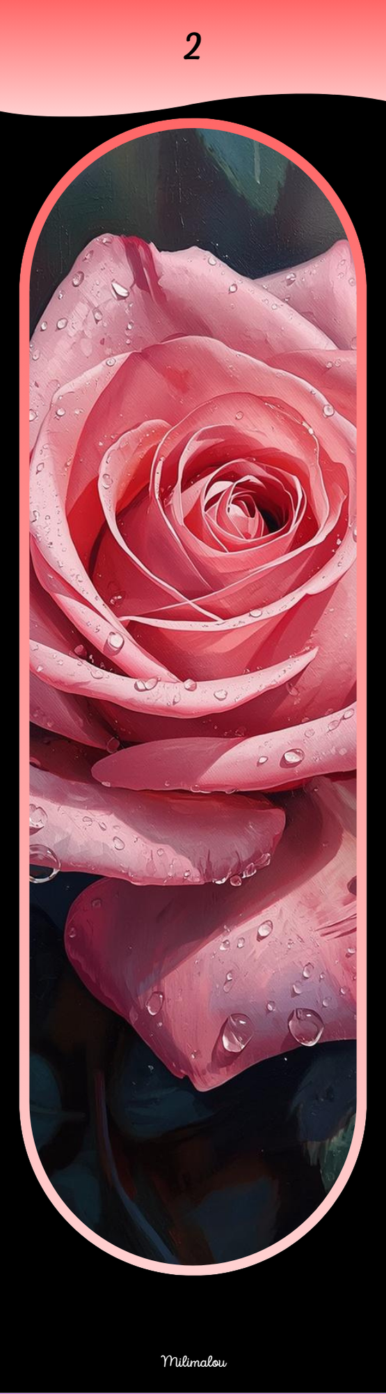 Marque Page A6 Rose