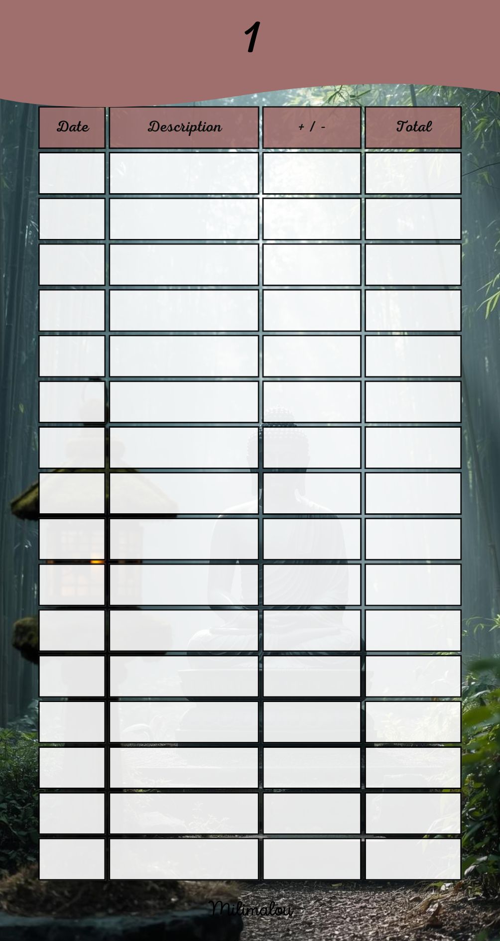 Page de Garde A6 Zen