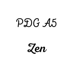 Page de Garde A5 Zen