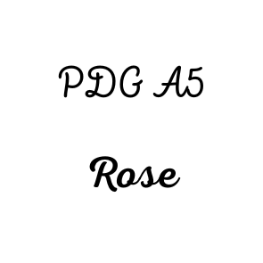 Page de Garde A5 Rose