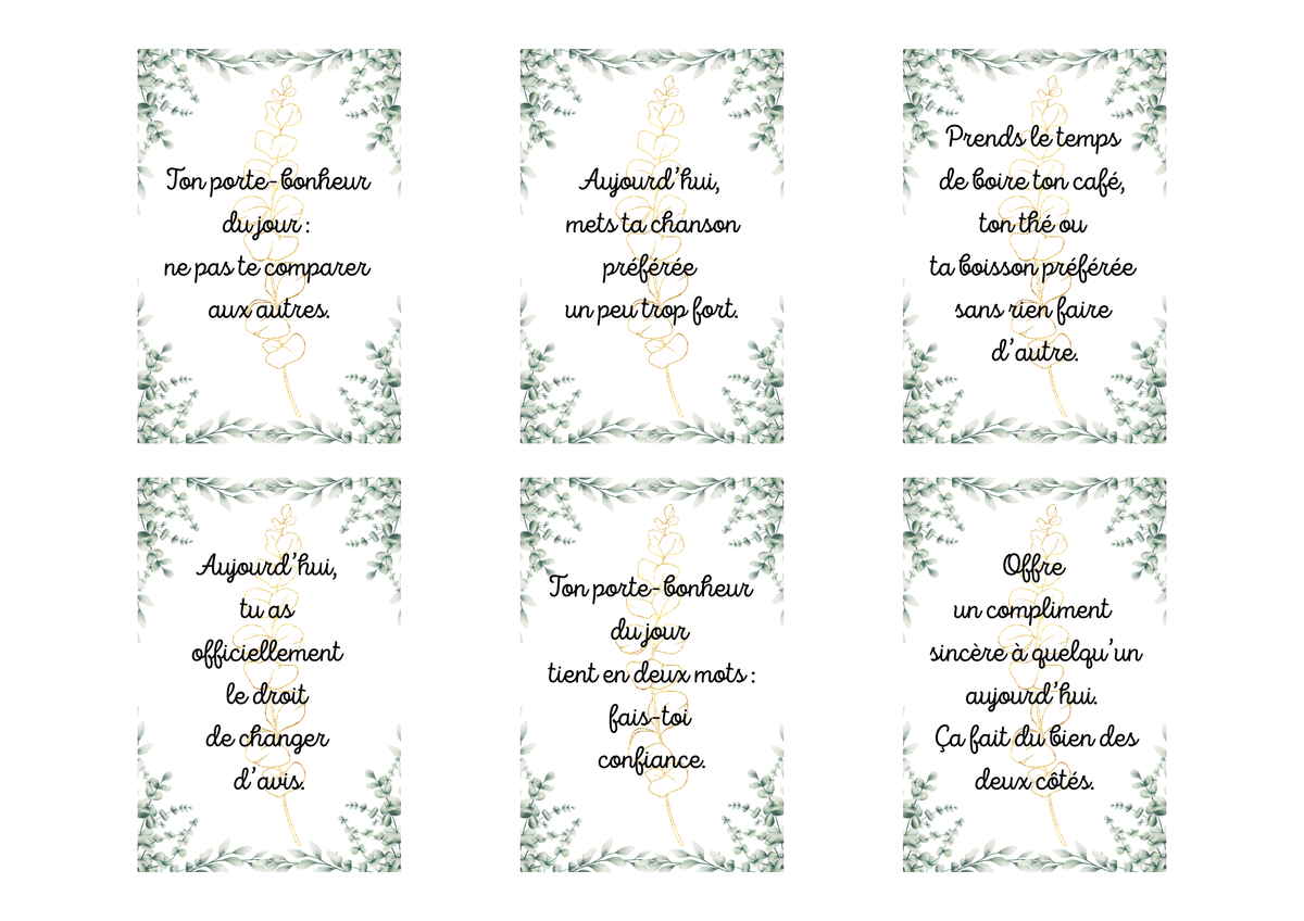 Cartes Positive