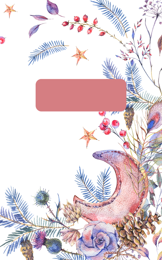 Page de Garde A5 Lune Florale