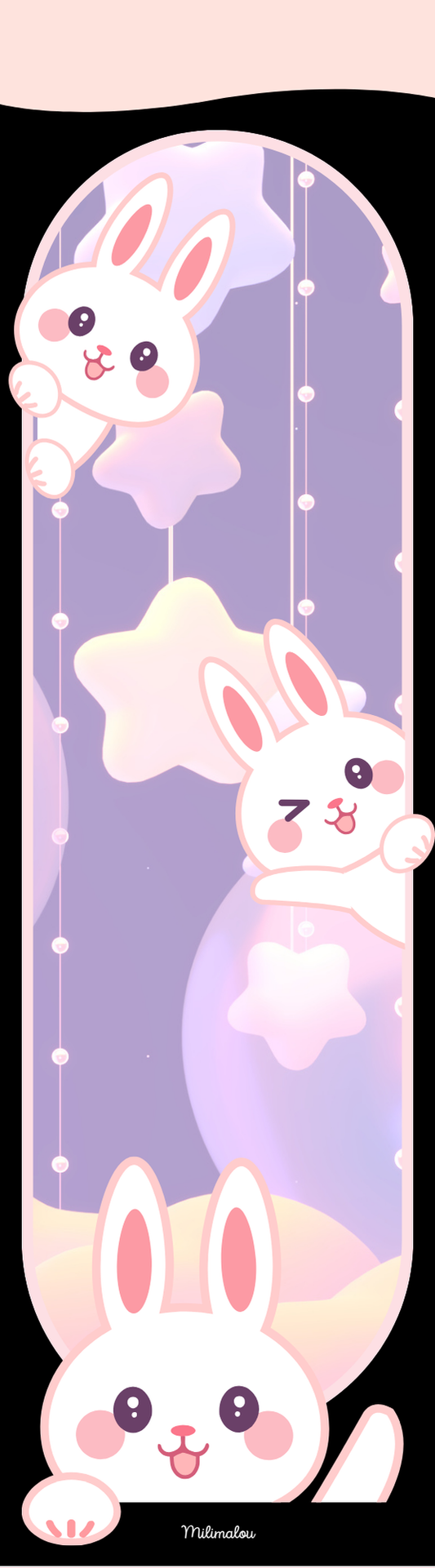 Marque Page A6 Kawaï Lapin