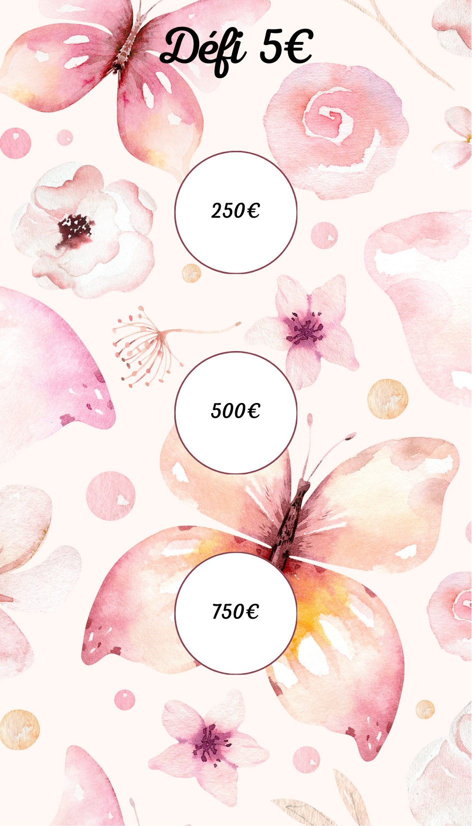 Défi € Papillons