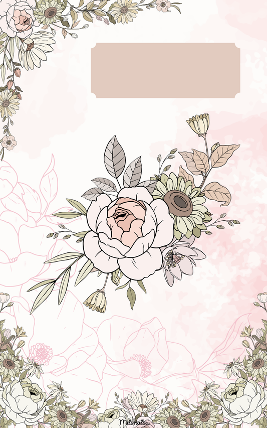 Page de Garde A5 Fleurs