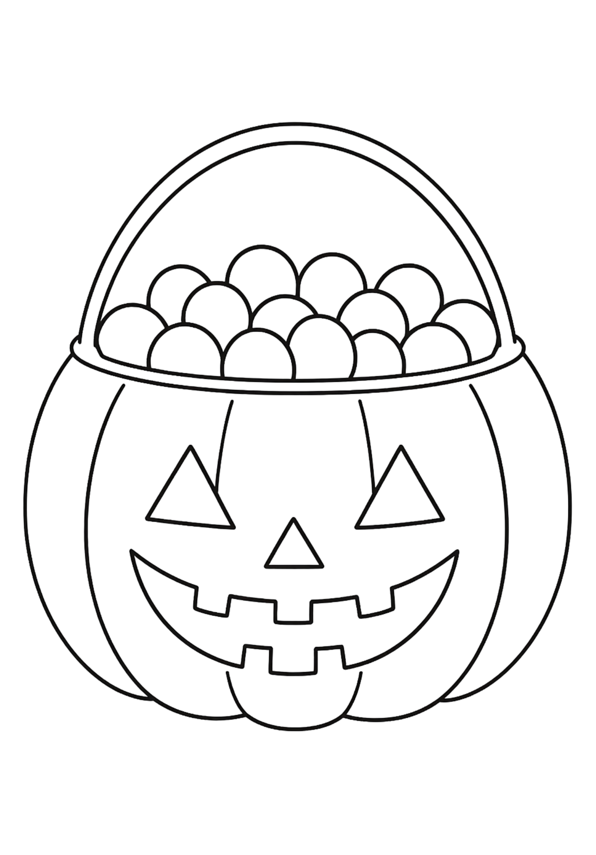 Coloriage A4 Halloween 5