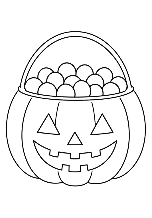 Coloriage A4 Halloween 5