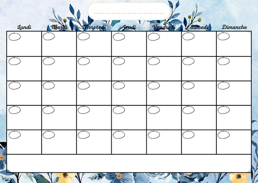 Planning Bleu