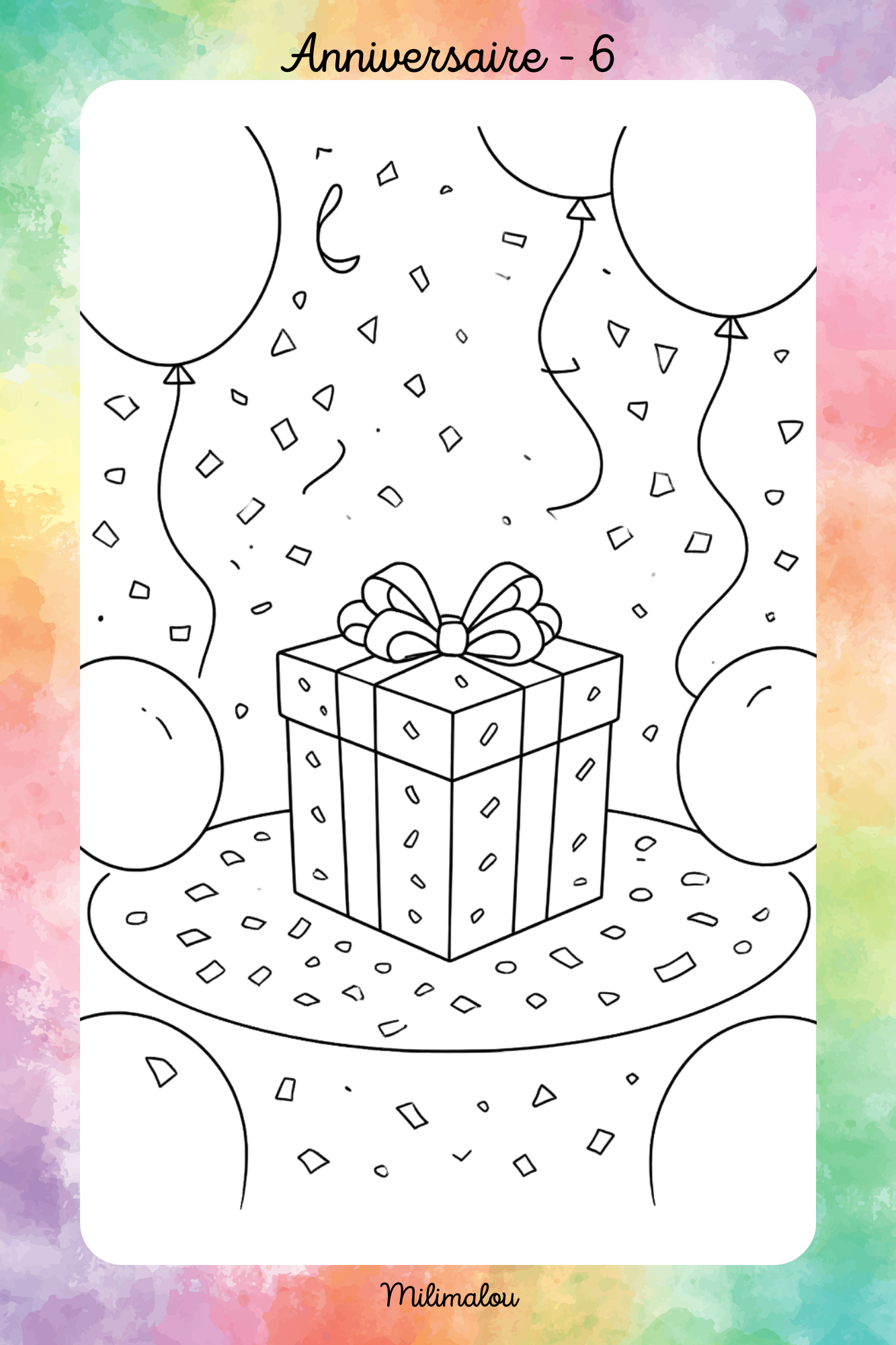 Colo Anniversaire A5