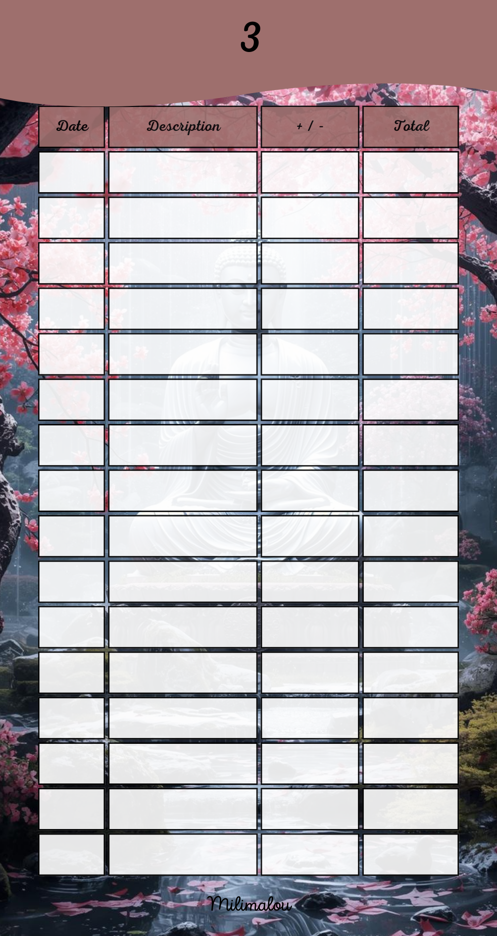 Page de Garde A6 Zen
