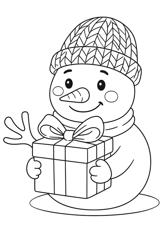 Coloriage A4 Noël 7