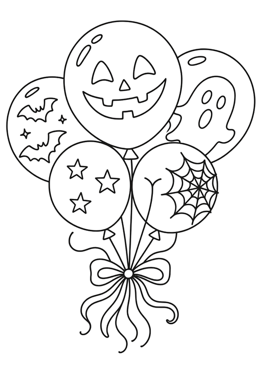 Coloriage A4 Halloween 7