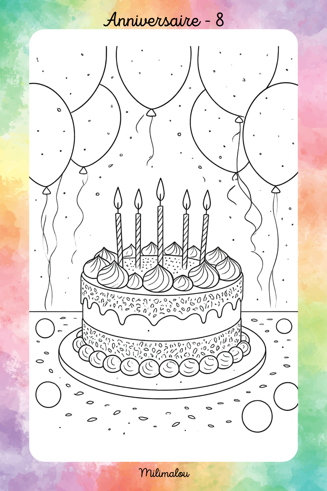 Colo Anniversaire A5