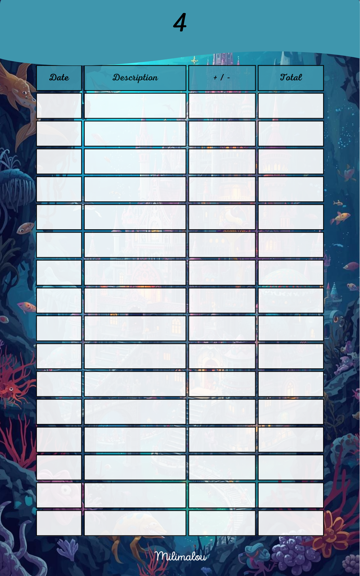 Page de Garde A5 Profondeur de l'Océan