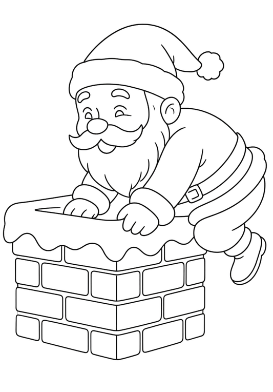 Coloriage A4 Noël 8
