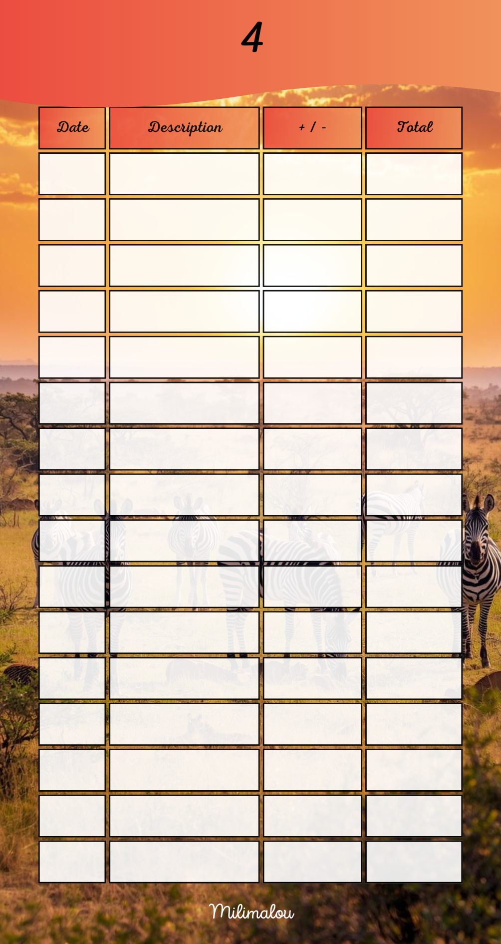 Page de Garde A6 Savane