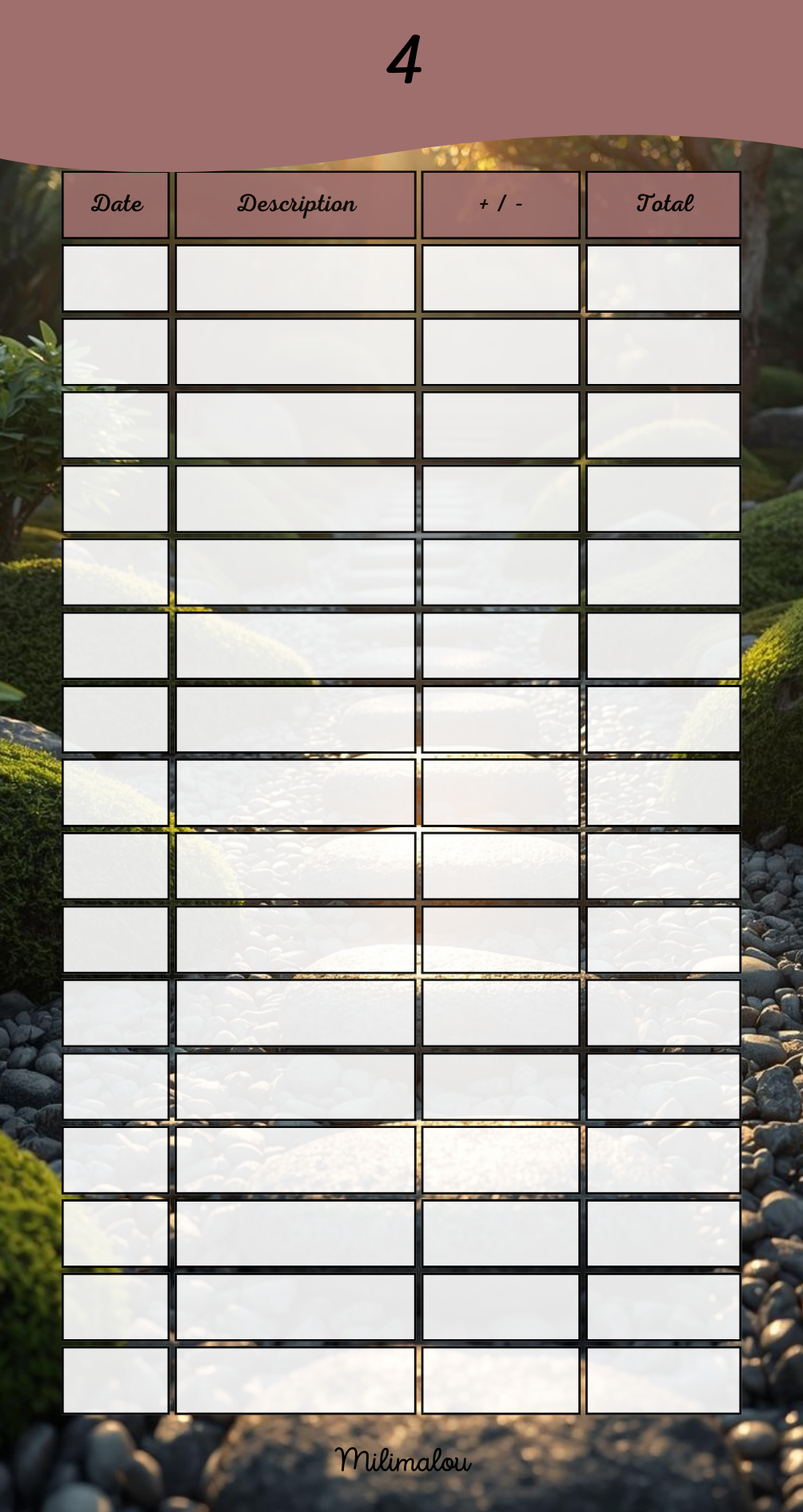 Page de Garde A6 Zen
