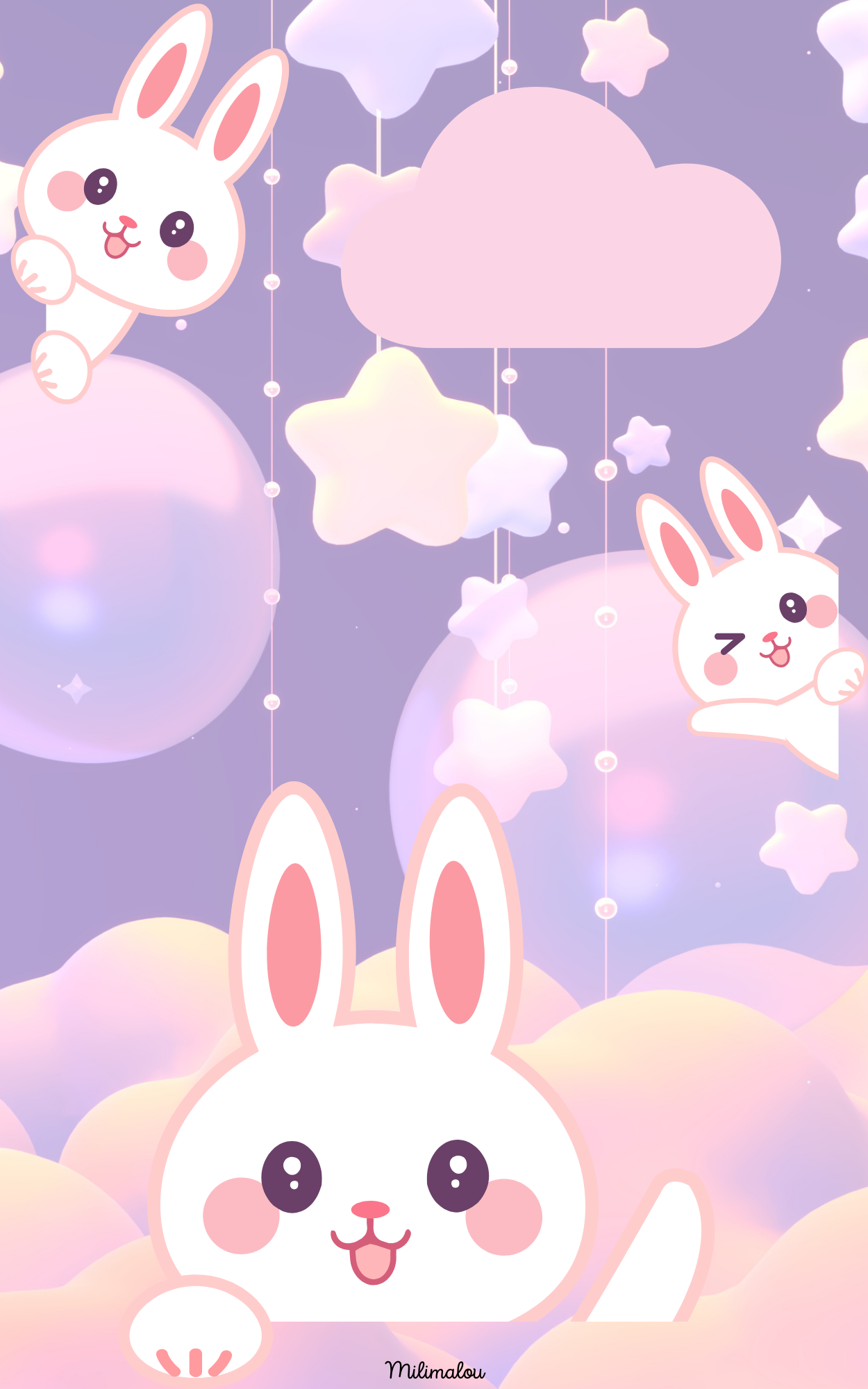 Page de Garde A5 Kawaï Lapin