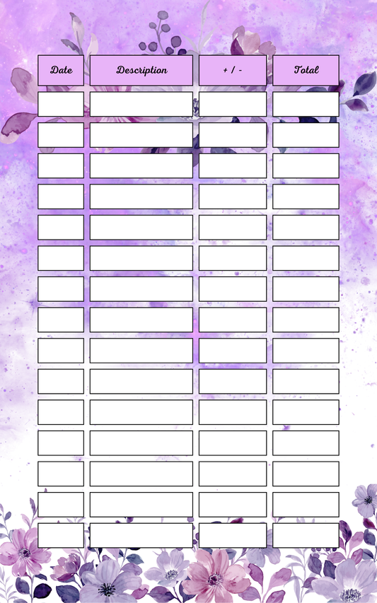 Suivi Budget A5 Violet