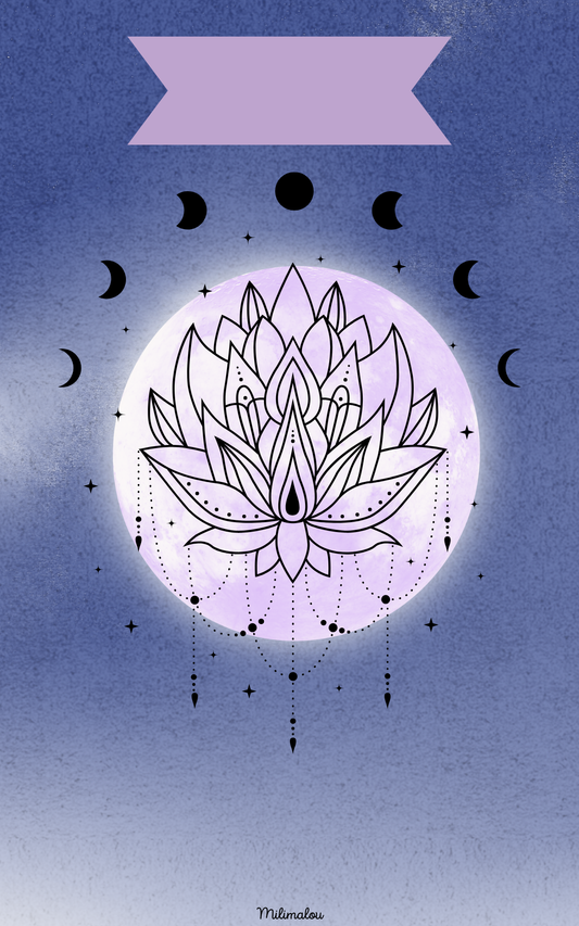 Page de Garde A5 Lune Bleu