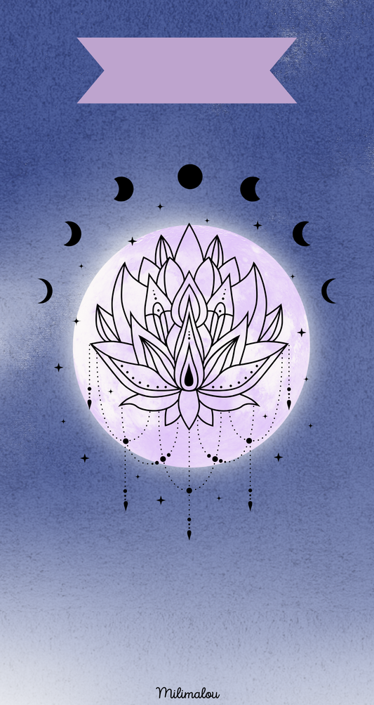 Page de Garde A6 Lune Bleu