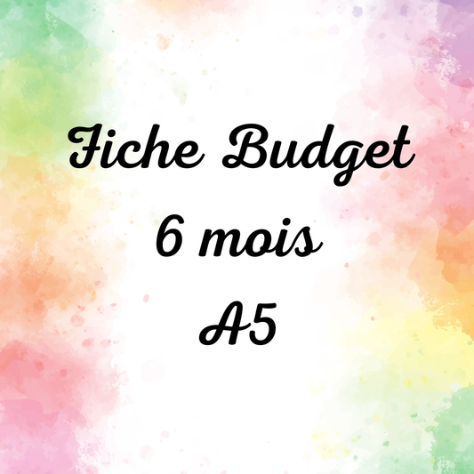Budget A5 (6 mois)