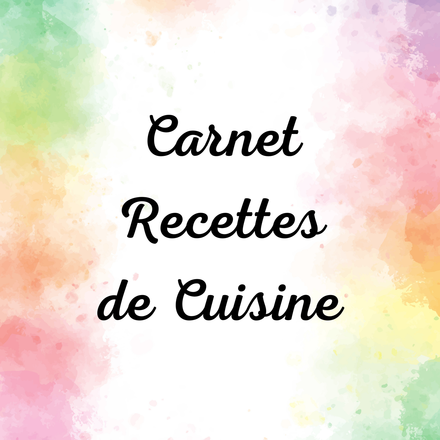 Carnet Recettes de Cuisine A5