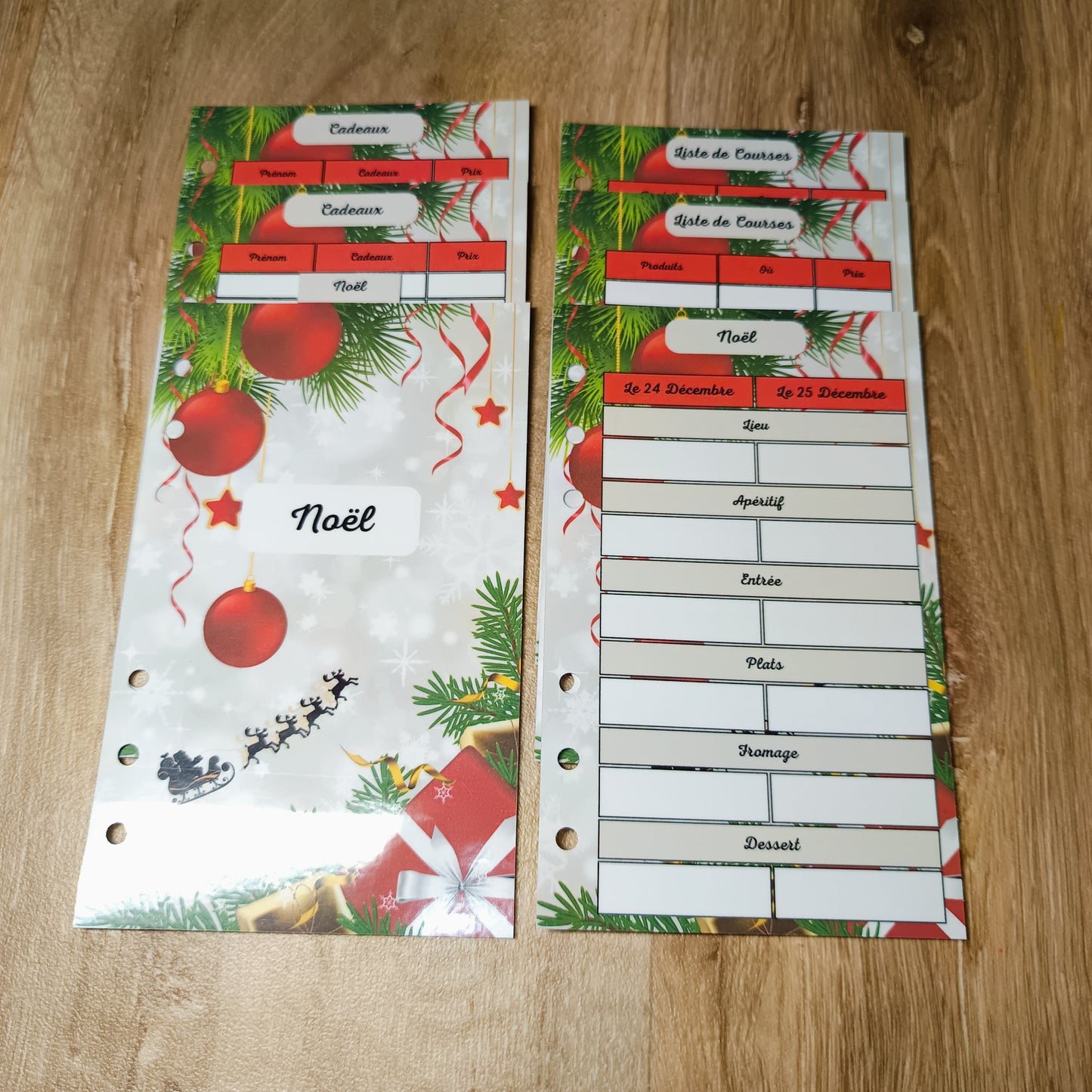 Fiches Budget Noël A6