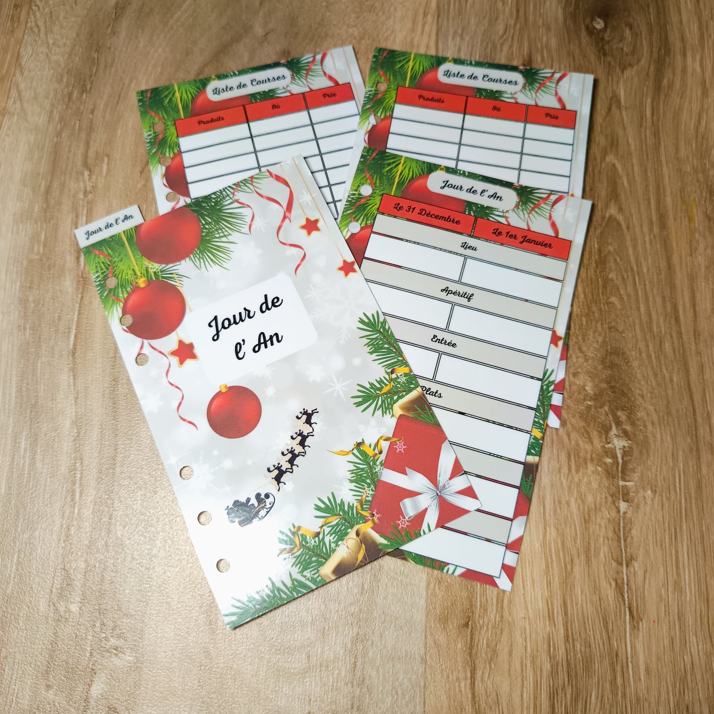 Fiches Budget Noël A6