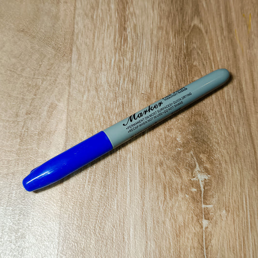 Crayon Permanent Bleu