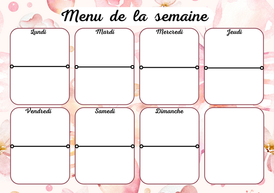 Menu Papillons