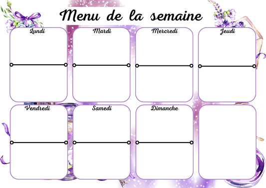 Menu Livre Magique