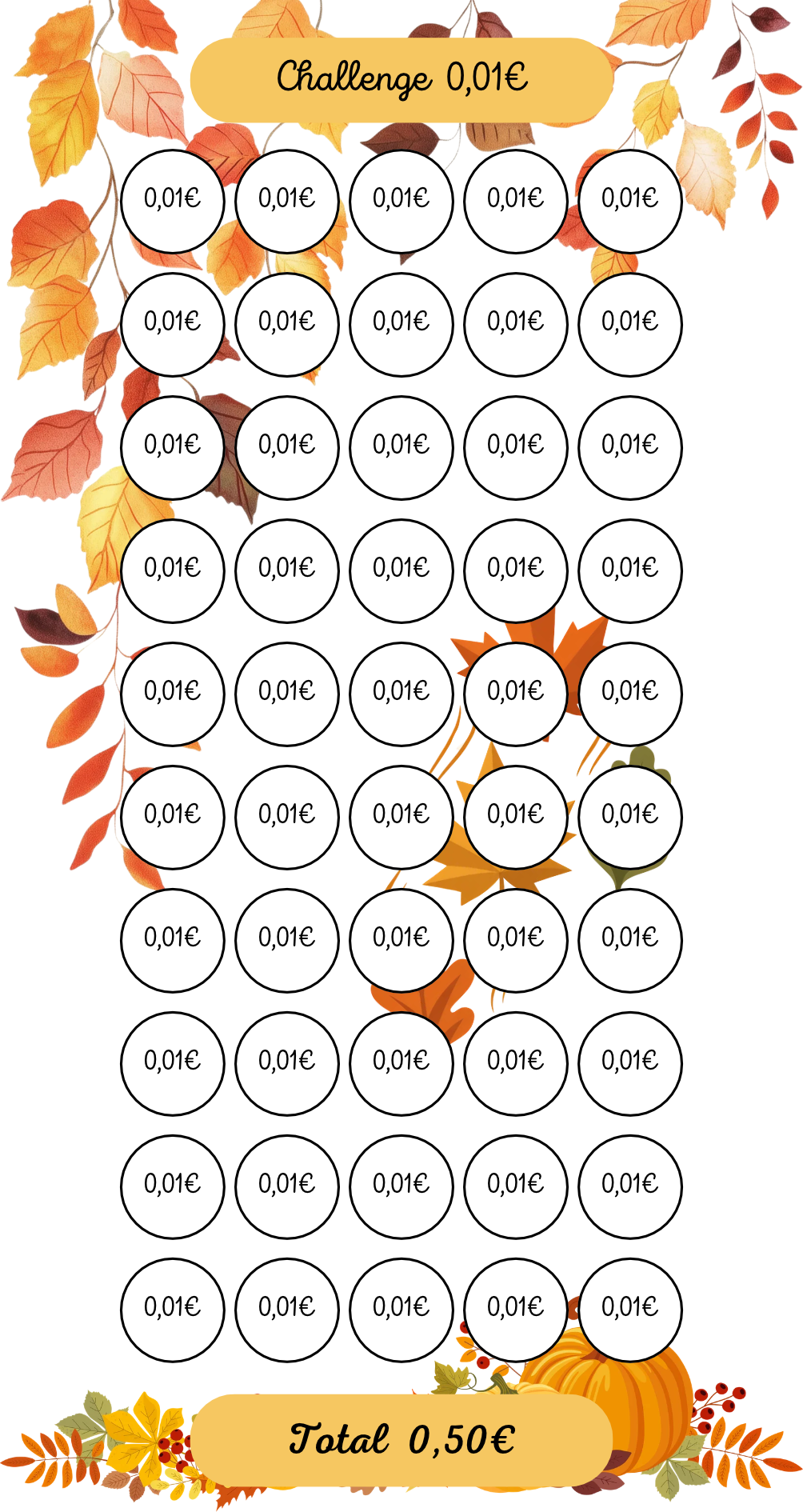 Tracker Challenge Automne 0.01€