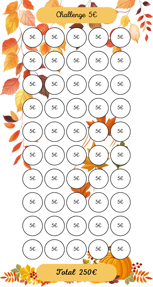 Tracker Challenge Automne 5€
