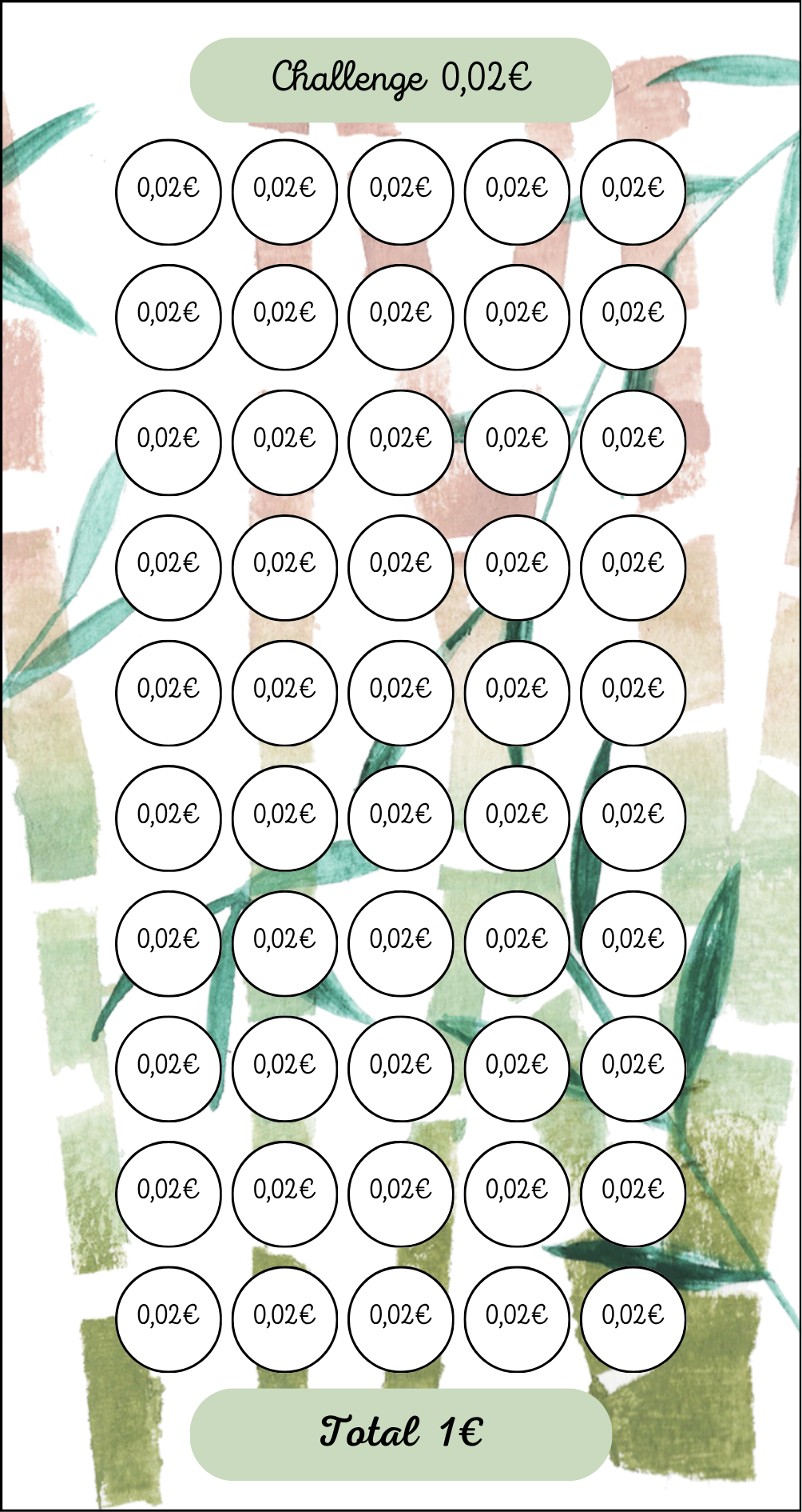 Tracker Challenge Bambou 0.02€