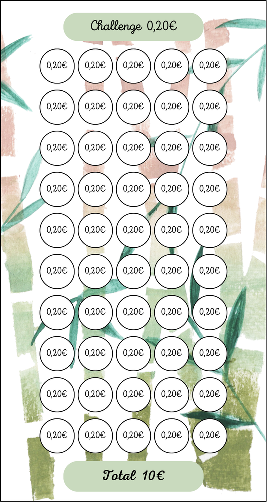 Tracker Challenge Bambou 0.20€