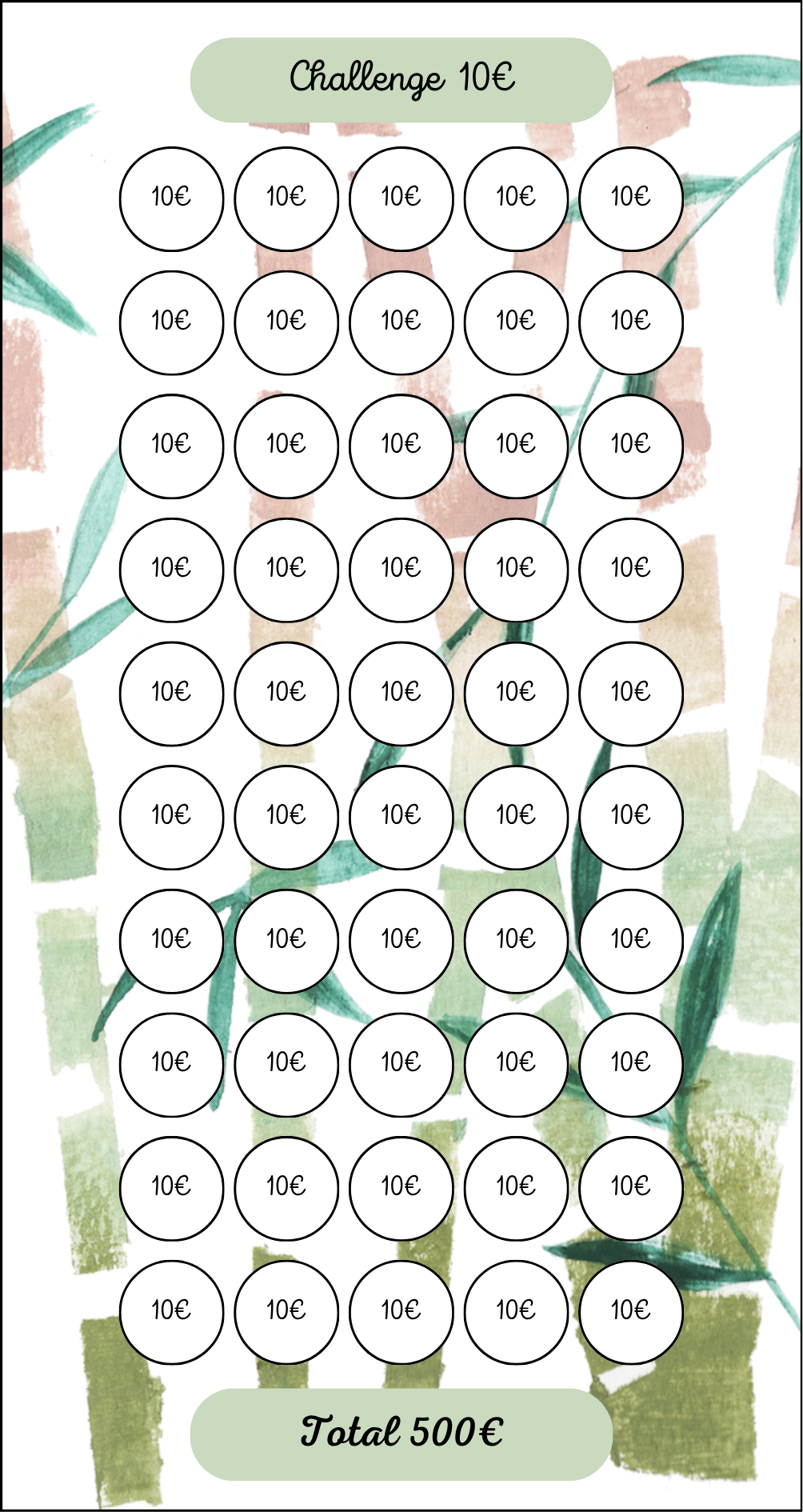 Tracker Challenge Bambou 10€
