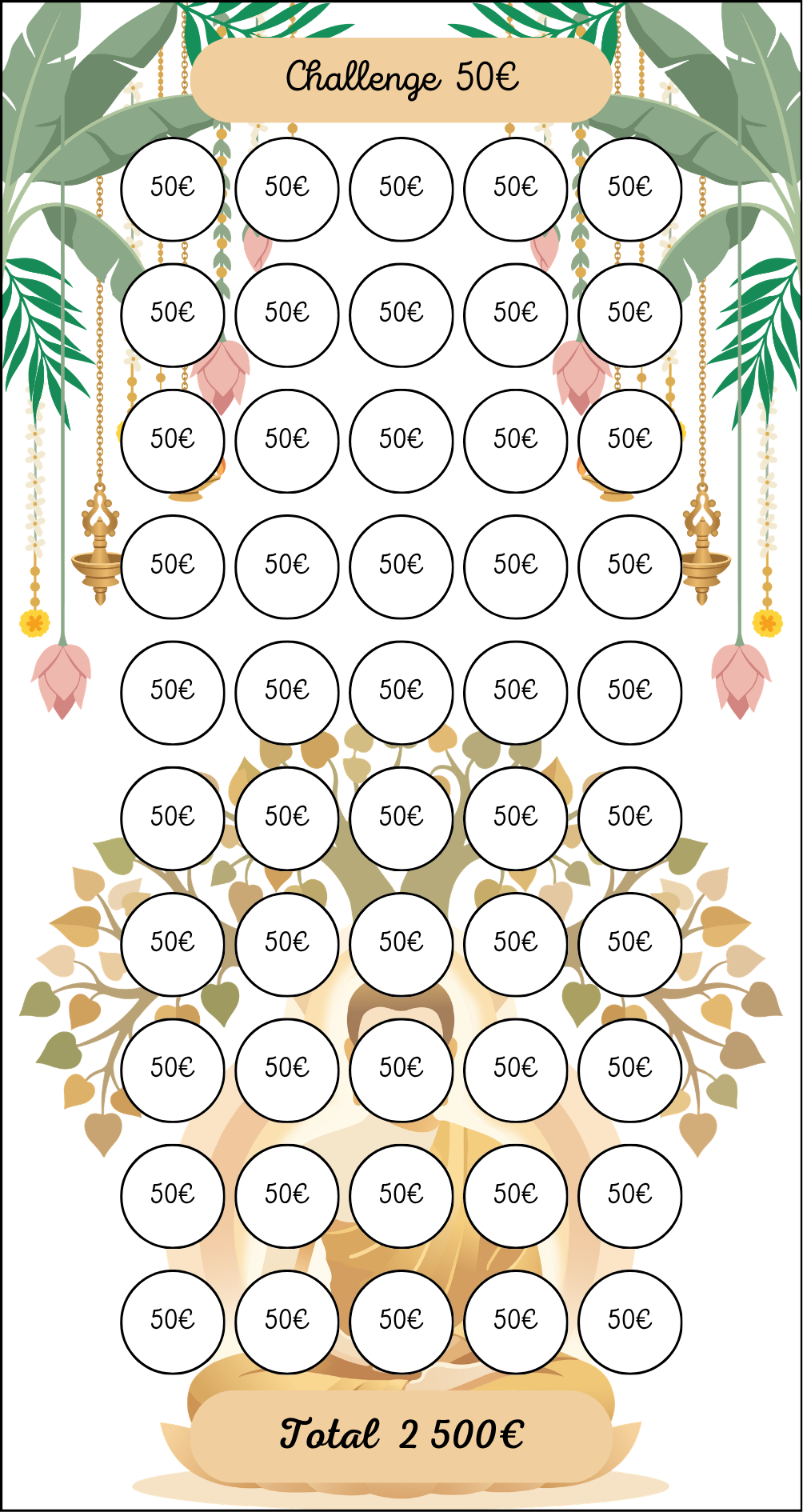 Tracker Challenge Bouddha 50€