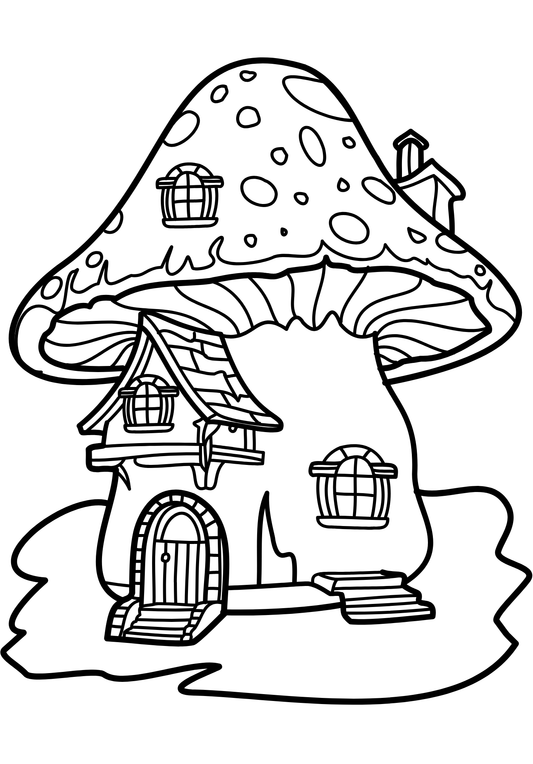 Coloriage A4 Gnome 4