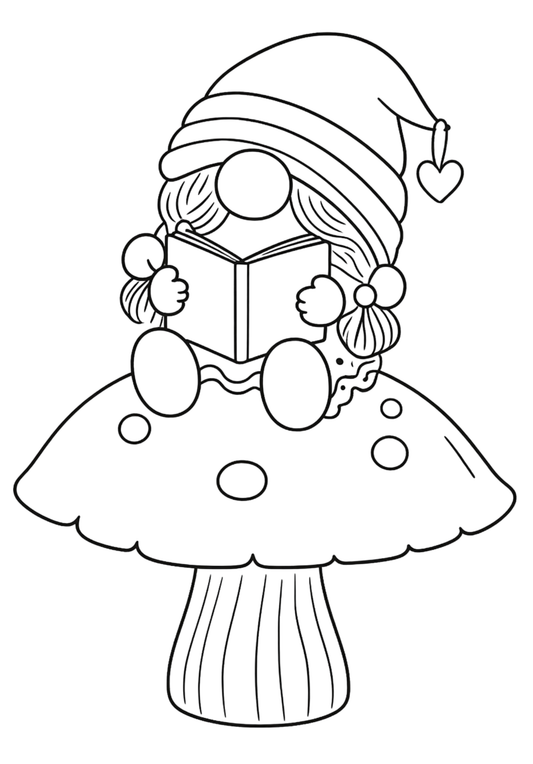Coloriage A4 Gnome 6