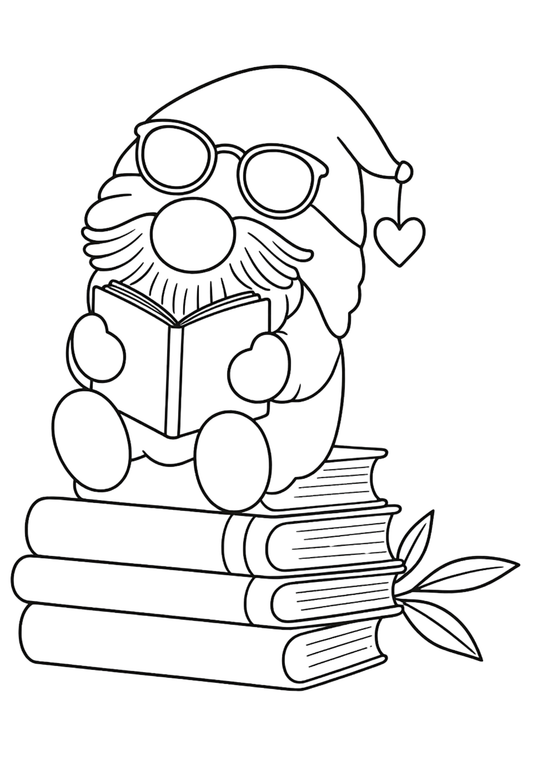 Coloriage A4 Gnome 7