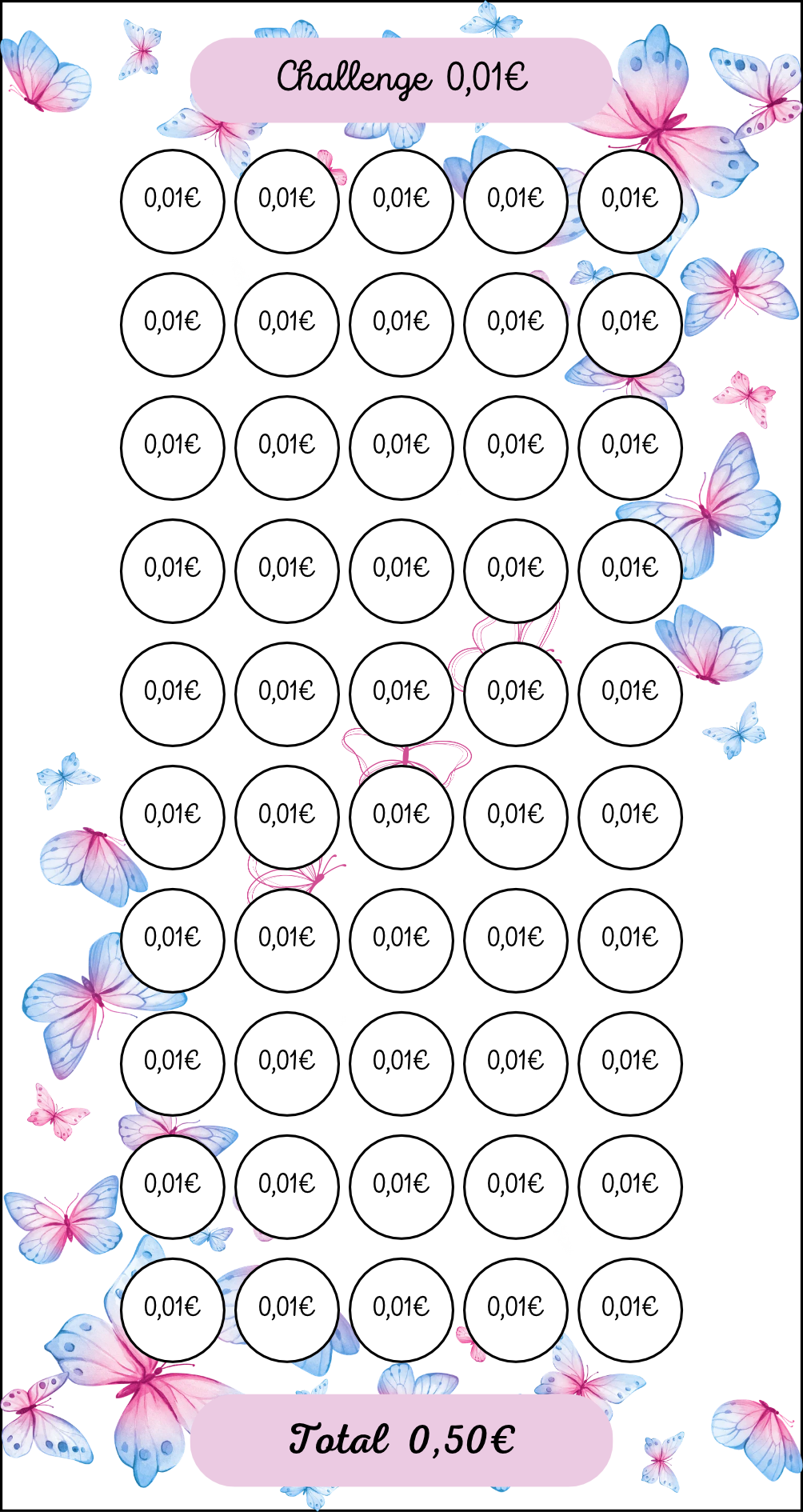 Tracker Challenge Papillon 0.01€