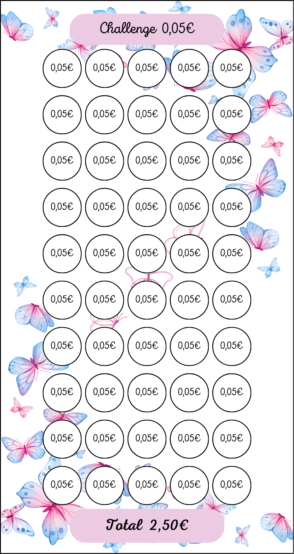 Tracker Challenge Papillon 0.05€